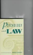 Cover of: Psychology and law: a critical introduction