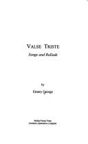 Valse triste : songs and ballads