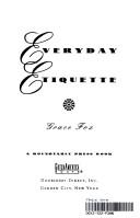 Cover of: Everyday etiquette