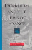 Cover of: Durkheim and the Jews of France