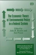 The economic theory of environmental policy in a federal system