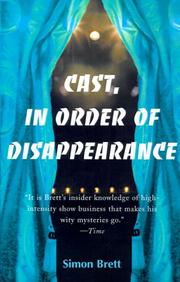 Cover of: Cast, in Order of Disappearance (Charles Paris Mysteries) | Simon Brett