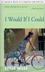 Cover of: I Would If I Could