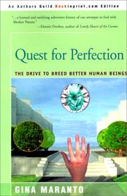 Cover of: Quest for Perfection by Gina Maranto