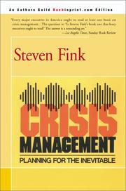 Cover of: Crisis Management by Steven Fink