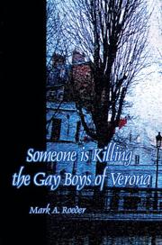 Cover of: Someone Is Killing the Gay Boys of Verona