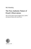 The non-authentic nature of Freud's observations by Max Scharnberg