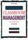 Cover of: Elementary classroom management