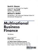 Multinational business finance by David K. Eiteman