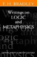 Cover of: Writings on logic and metaphysics