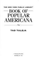 The New York Public Library book of popular Americana