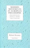 Modern movements in European philosophy by Richard Kearney