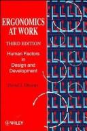 Ergonomics at work : human factors in design and development