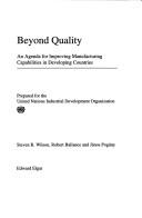 Beyond quality : an agenda for improving manufacturing capabilities in developing countries