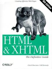 Cover of: HTML & XHTML by Chuck Musciano, Bill Kennedy