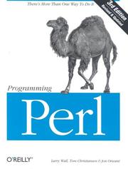 Cover of: Programming Perl by Larry Wall, Tom Christiansen, Jon Orwant