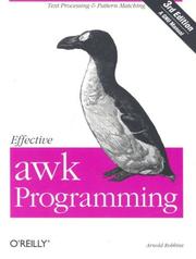 Cover of: Effective awk Programming