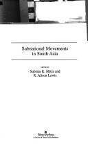 Cover of: Subnational movements in South Asia