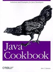 Cover of: Java Cookbook