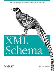 Cover of: XML Schema by Eric van der Vlist