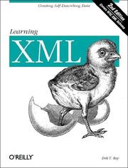 Cover of: Learning XML by Erik T. Ray