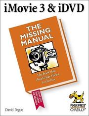 Cover of: iMovie3 &iDVD: The Missing Manual