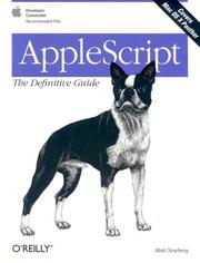 Cover of: AppleScript: The Definitive Guide