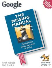 Google : the missing manual