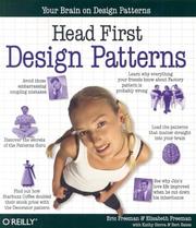 Cover of: Head First design patterns by Eric Freeman, Elisabeth Freeman, with Kathy Sierra and Burt Bates.