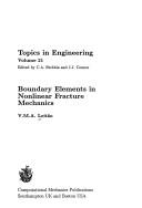 Boundary elements in nonlinear fracture mechanics