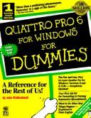 Cover of: Quattro Pro 6 for Windowsfor dummies by John Walkenbach