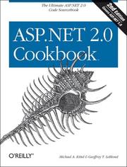 Cover of: ASP.NET 2.0 Cookbook (Cookbooks (O'Reilly)) by Michael Kittel, Geoffrey LeBlond