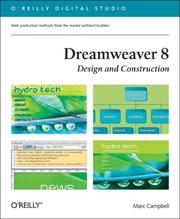 Cover of: Dreamweaver 8 Design and Construction
