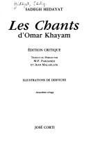 Cover of: Les chants d'Omar Khayam