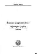 Cover of: Reclamos y representaciones by Margarita Garrido