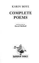 Complete poems : Karin Boye