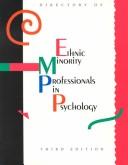 Cover of: Directory of ethnic minority professionals in psychology
