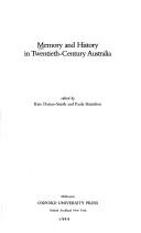 Memory and history in twentieth-century Australia