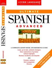 Cover of: Ultimate Spanish: Advanced: Book (LL(R) Ultimate Advanced Course)
