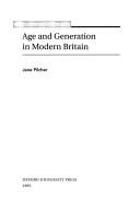 Age and generation in modern Britain