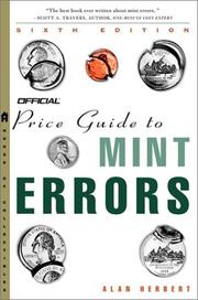 Cover of: The Official Price Guide to Mint Errors, 6th Edition (Official Price Guide to Mint Errors)