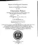 Cover of: Clarendon Palace: the history and archaeology of a medieval palace and hunting lodge near Salisbury, Wiltshire