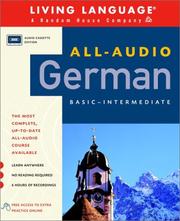 Cover of: All-Audio German: Cassette Program (LL(R) All-Audio Courses)
