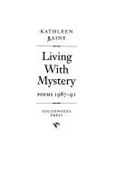 Cover of: Living with mystery: poems 1987-91