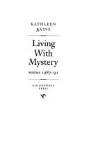 Living with mystery : poems 1987-91