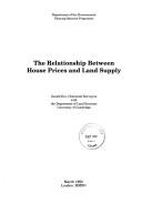 The relationship between house prices and land supply