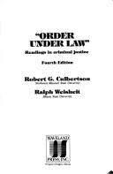 Cover of: Order under law: readings in criminal justice