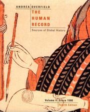 The human record by Alfred J. Andrea, Alfred H. Andrea, James H. Overfield