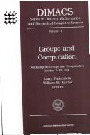 Groups and computation : workshop on groups and computation, October 7-10, 1991