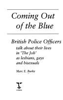 Cover of: Coming out of the Blue by Marc E. Burke